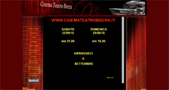 Desktop Screenshot of cinemateatrobrera.it